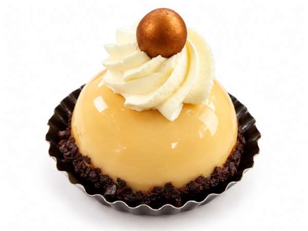 Caramel stoofpeer bombe
