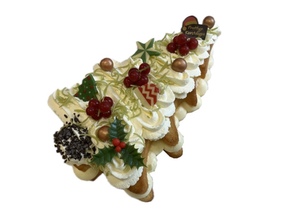 Kerstboom slagroomtaart