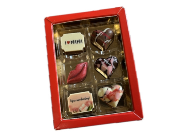 6 Moederdag bonbons