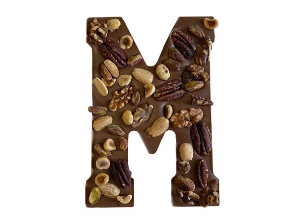 Chocoladeletter melk notenmix