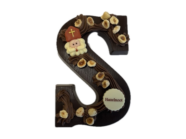 Chocoladeletter praliné puur